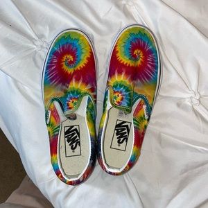 Tye-Dye slip on vans